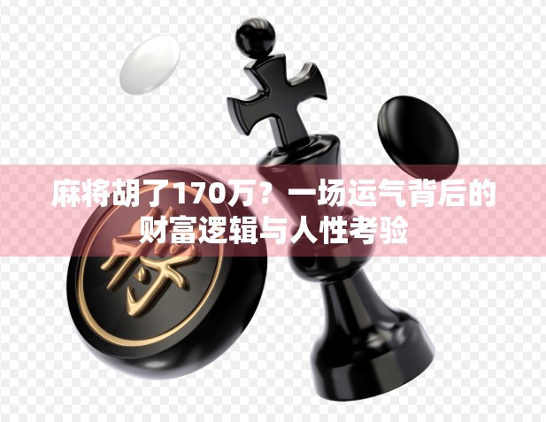 麻将胡了170万？一场运气背后的财富逻辑与人性考验