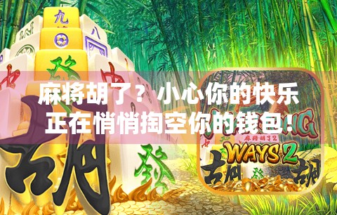 麻将胡了？小心你的快乐正在悄悄掏空你的钱包！