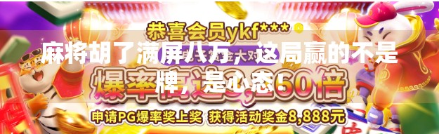 麻将胡了满屏八万，这局赢的不是牌，是心态！